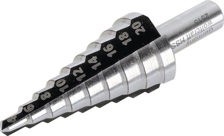 Produktbild wolfcraft wolfcraft 1 Stufenbohrer HSS, Schaft 10mm, ø8-30mm (10 mm)