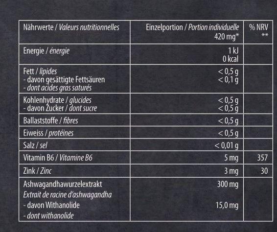 Produktbild PowerFood One Ashwagandha (120 Stück, Kapseln, 96 g)
