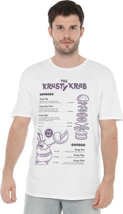 Image du produit Spongebob Squarepants - T-shirt KRUSTY KRAB MENU - Homme (M)