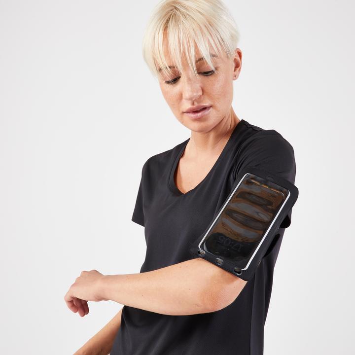 Actual product image Kiprun Running armband smartphone very large - black