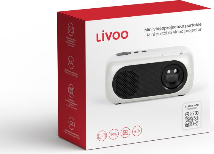 Image du produit Livoo Mini vidéoprojecteur portable (nHD, 1000 lm)