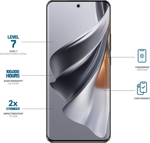 Image du produit Eiger Mountain Glass Clear Edge (1 pièce(s), Oppo Reno 10 Pro)