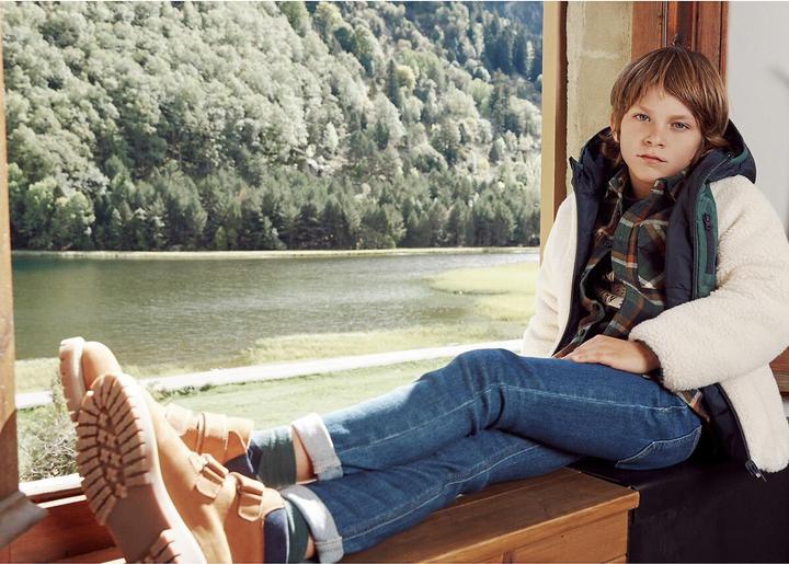 Produktbild La Redoute Collections Gefütterte Lederboots mit Klettverschluss (27)