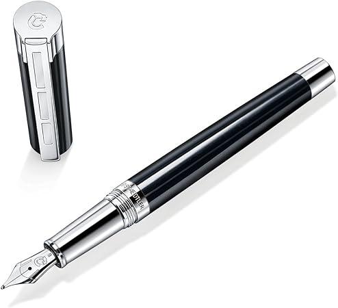 Immagine prodotto Staedtler Penna stilografica PREMIUM Resina in pregiata resina nera, EF (Nero, 1 x)