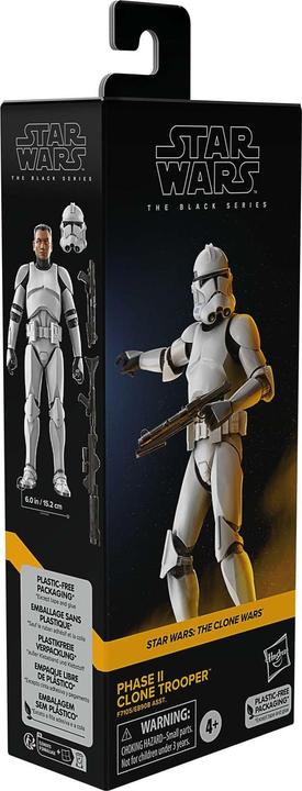Image du produit Hasbro Star Wars: The Clone Wars Black Series figurine Phase II Clone Trooper