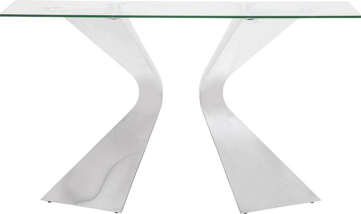 Actual product image Kare Design Console Table Gloria Chrome (140 x 45 x 140 cm)