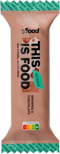 Actual product image YFood Vegan protein bar (Brownie, Chocolate, 12 pcs., 800 g)