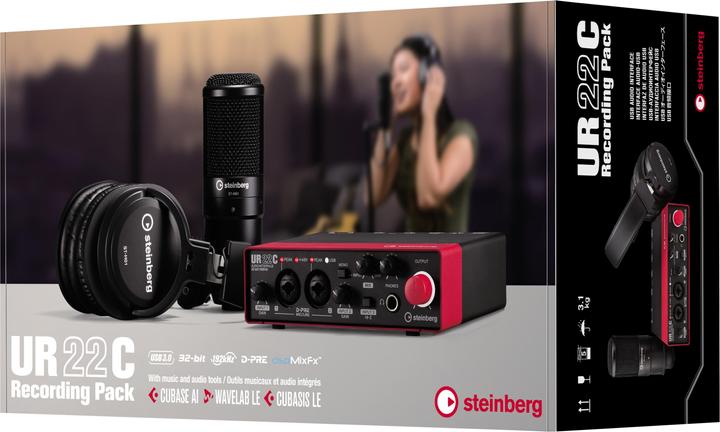 Actual product image Steinberg UR22C Recording Pack Red (USB)