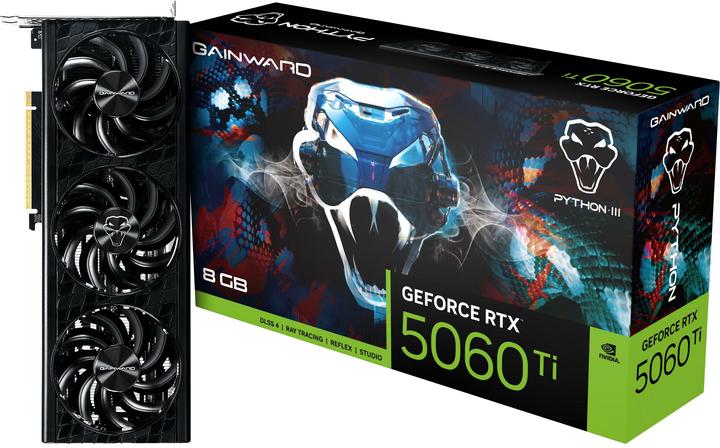 Produktbild Gainward VGA RTX5060TI 8GB Python III (8 GB)