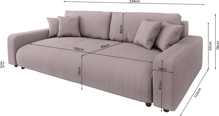 Actual product image Ropez Sara (Sofa bed)