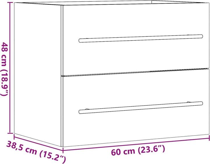 Actual product image VidaXL Vanity unit