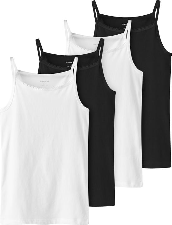 Produktbild Name it Nkfstrap Top 4p Black White Solid Noos (134, 140)