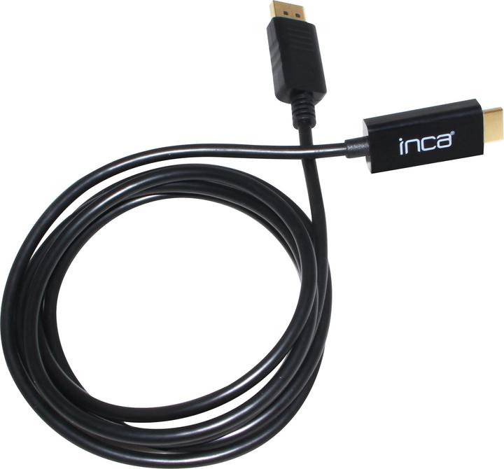 Immagine prodotto Inca DisplayPort a HDMI, lunghezza cavo 1,8 m, 10,2 Gbit/s (max.) (1.80 m, DisplayPort, HDMI)