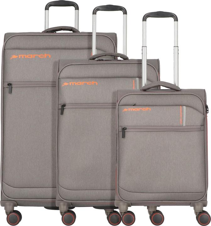 Immagine prodotto March Set di valigie a 4 ruote Silhouette 3 pezzi (208 l, XL (da 115l))