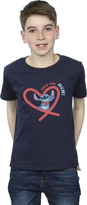 Immagine prodotto Disney Lilo & Stitch Love You Mum Maglietta Ragazzi (116)