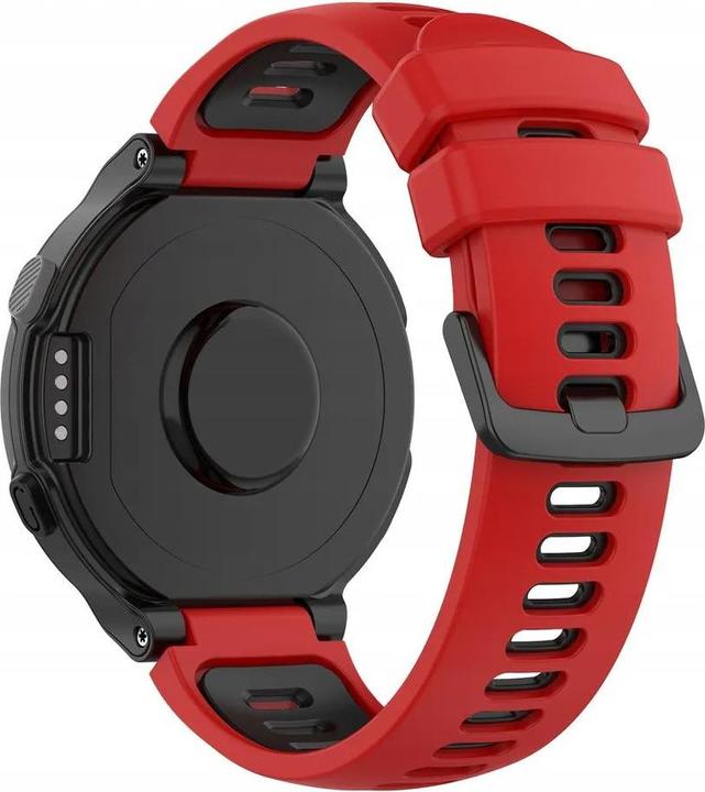Produktbild Garmin Silikonarmband für G02 – rot und schwarz