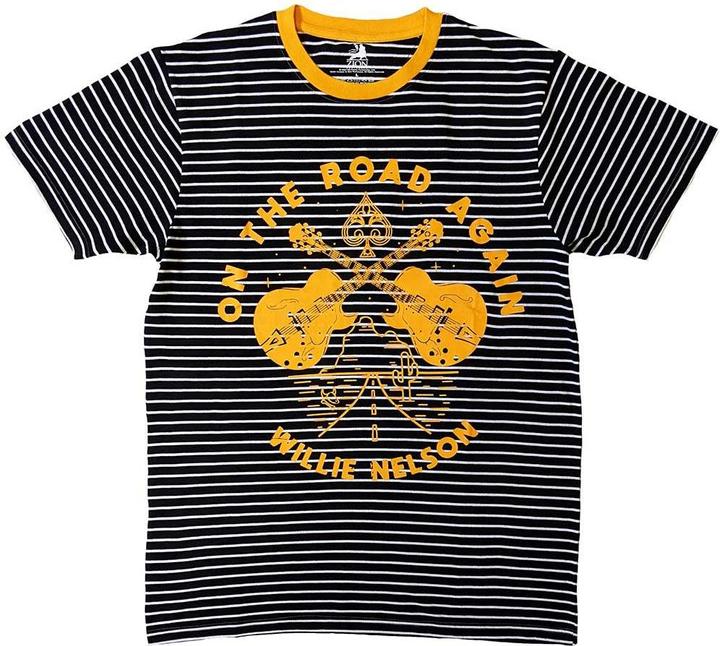 Immagine prodotto Willie Nelson On The Road Again Maglietta Suoneria Adulto Unisex (L)