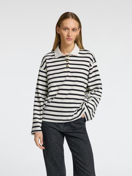Immagine prodotto Selected Femme Streifen Langarm-Poloshirt (L)