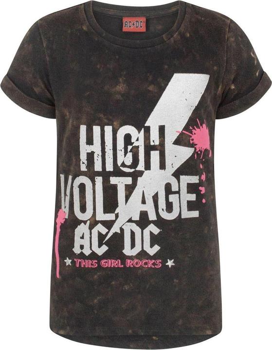 Immagine prodotto AC/DC Maglietta da ragazza High Voltage Acid Wash (158, 164)