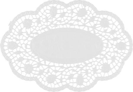 Immagine prodotto Papstar Centrino moka ovale bianco