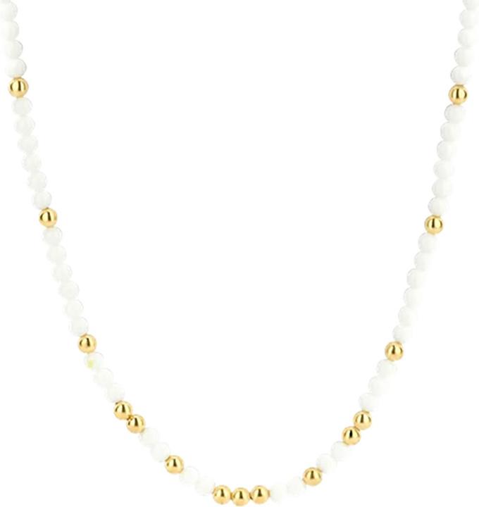 Immagine prodotto Ti Sento Milano Collana con pietre bianche bicolore placcata oro 3916WY/42 (Argento 925, 48 cm)