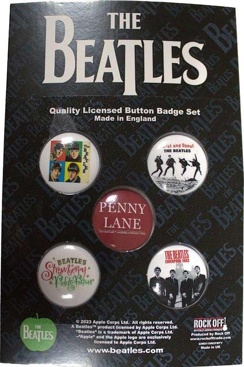 Produktbild The Beatles Abzeichen Liverpool 5erPack