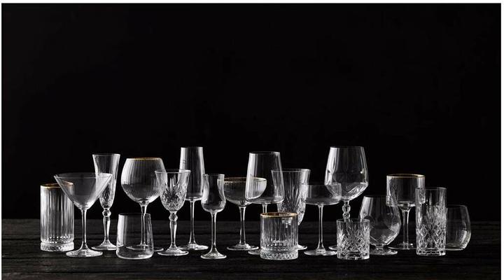 Actual product image Lyngby 65 cl - Glass - Clear/goulded edge (6.50 dl, 4 x, Gin glasses)