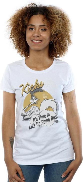 Actual product image Looney Tunes Womens/Ladies Road Runner Kicks Cotton T-Shirt (XXL)
