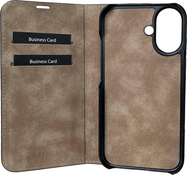 Produktbild Mike Galeli Book-Cover Echtleder Marc rain forest (Apple iPhone 16 Plus)
