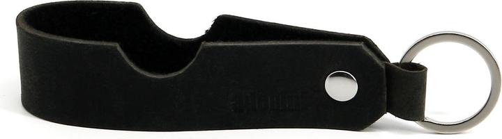 Actual product image adorini Cigar & pipe rest key ring leather black