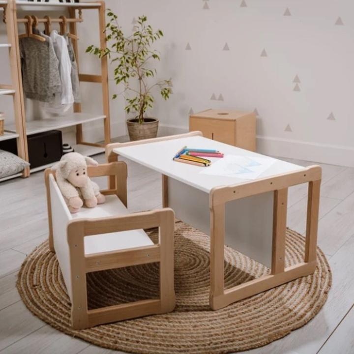 Image du produit Activity Board Cadeau pour un enfant. Meubles Waldorf - Ensemble pour la chambre d'enfant avec deux bancs (Fauteuil pour enfants)