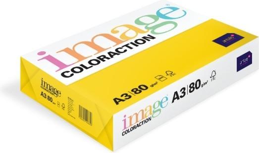 Image du produit Image Kopipapir Coloraction A3 80g Sevilla Jaune foncé 500ark/pkt - (500 ark pr. pakke)
