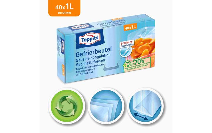 Produktbild Toppits Gefrierbeutel (40 x)