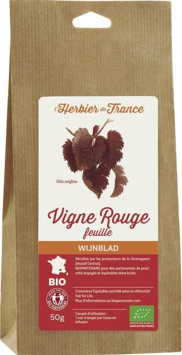 Produktbild L'Herbier de France Rote BIO-Weinblätter - 50g - (50 g)