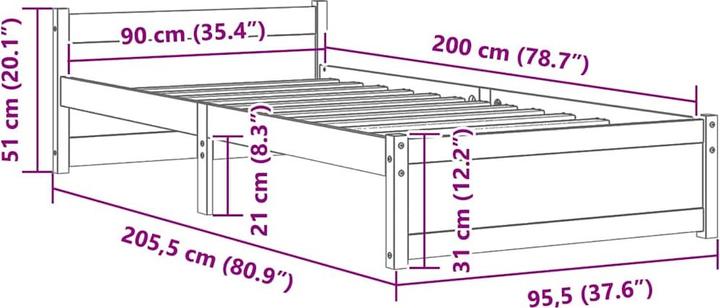 Image du produit VidaXL Camala (90 x 200 cm)