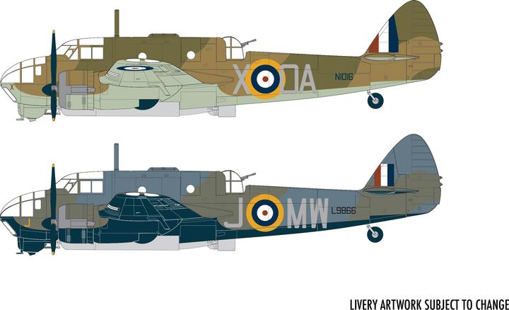 Actual product image Airfix Kit Bristol Beaufort Mk.1 1:72