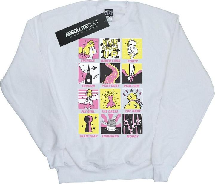 Actual product image Disney Mens Tinkerbell Squares Sweatshirt (L)