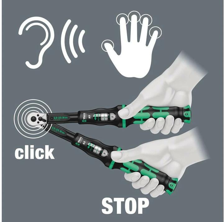 Produktbild Wera Click-Torque A 6 Set 1 (1/4", 2.50 Nm, 25 Nm)