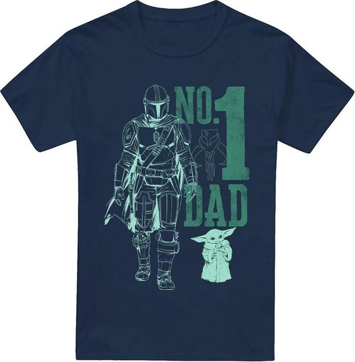Immagine prodotto Star Wars No. 1 Dad Maglietta Mando Uomo (3XL)