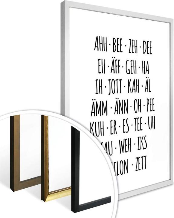Produktbild Trenddeko Das etwas andere Alphabet (30 x 40 cm)
