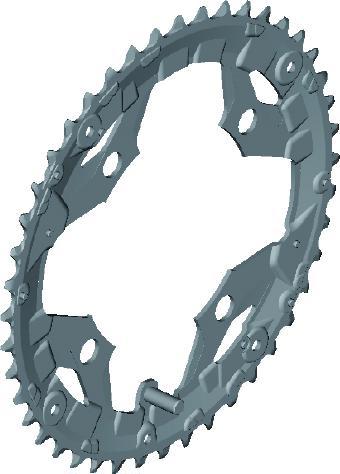 Image du produit Shimano Plateau ALIVIO FC-T4010 26 dents avec protection de chaîne (26)