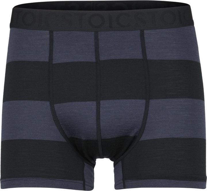 Noir, night blue striped