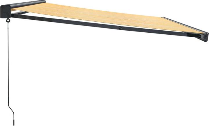 Image du produit VidaXL Store banne jaune et blanc 4,5x3 m Tissu et (3 m)