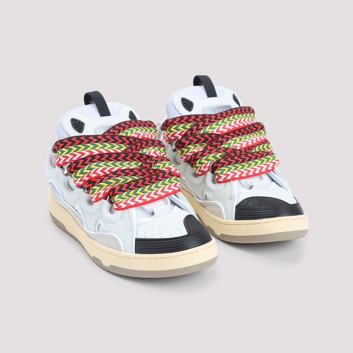 Produktbild Lanvin curb sneakers in leather and suede with multicolor laces (43)
