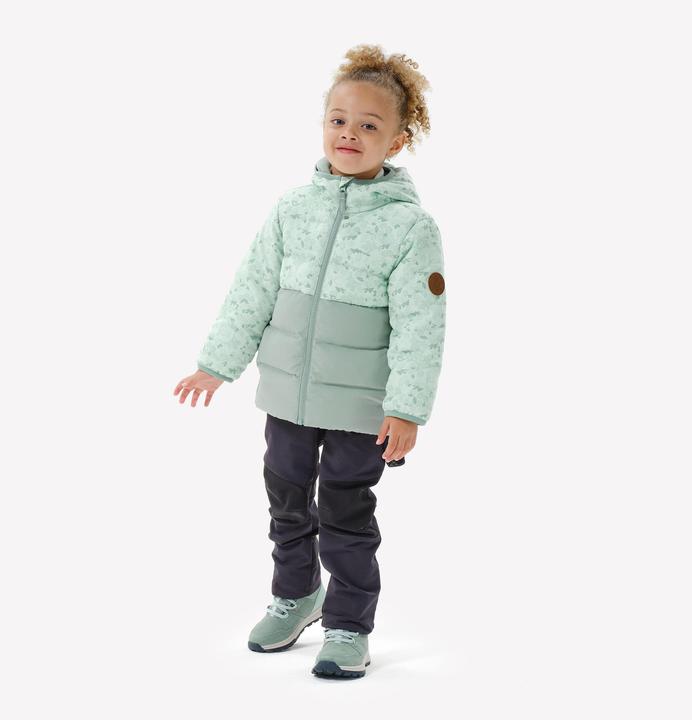 Image du produit Quechua Veste d'hiver pour jeunes enfants taille 92-116 randonnée - NH500 vert (122)