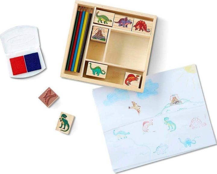 Immagine prodotto Melissa & Doug Set di francobolli Dinosauro