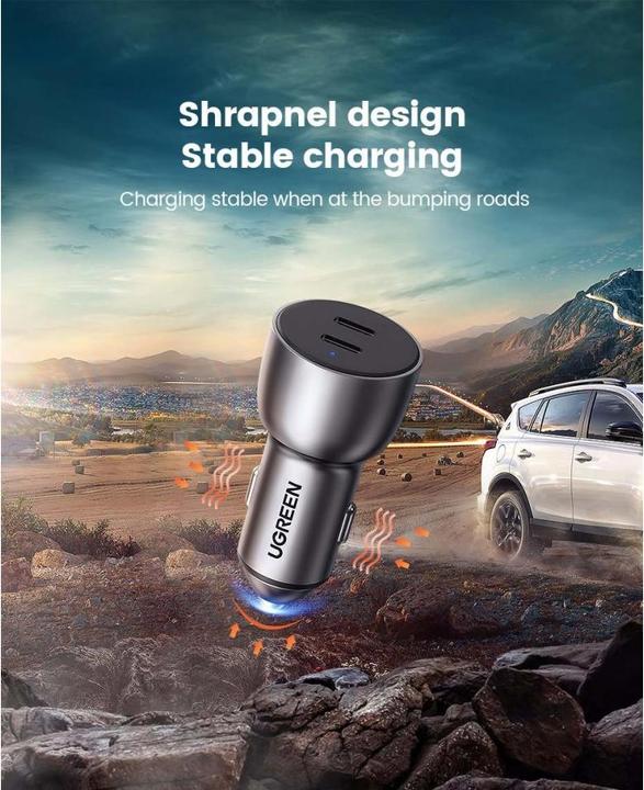 Produktbild Ugreen Dual USB Autoladegerät QuickCharge 3.0 36 Watt