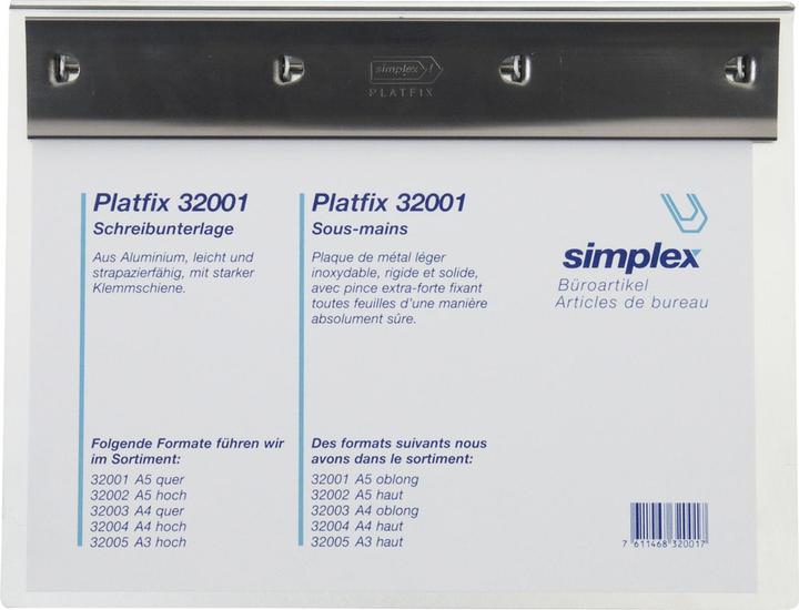 Immagine prodotto Simplex Tavoletta per scrivere Platfix (23,5 x 18 cm)
