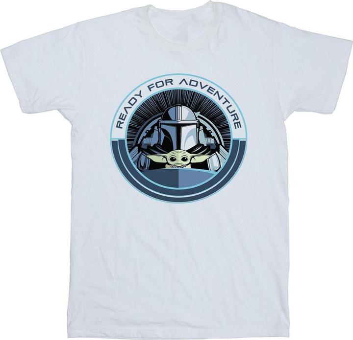 Actual product image Star Wars Mens The Mandalorian Grogu Ready For Adventure T-Shirt (S)