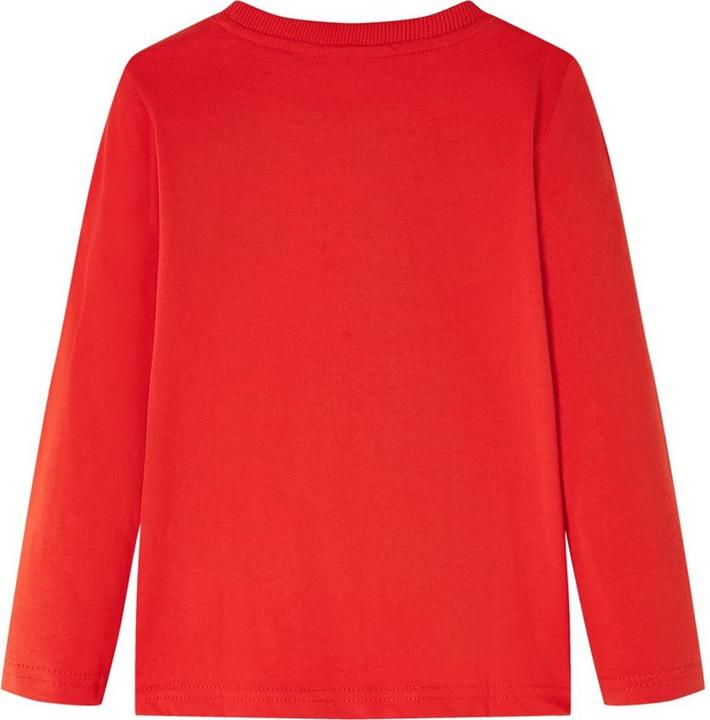 Actual product image VidaXL Children's long-sleeved shirt red 128,Material: 100 % cotton,Colour (128)